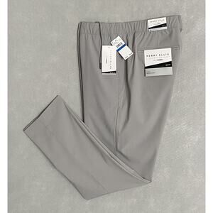 Perry Ellis Portfolio Men's XL TechWorks Pants Slim Fit Drawstring Alloy NEW